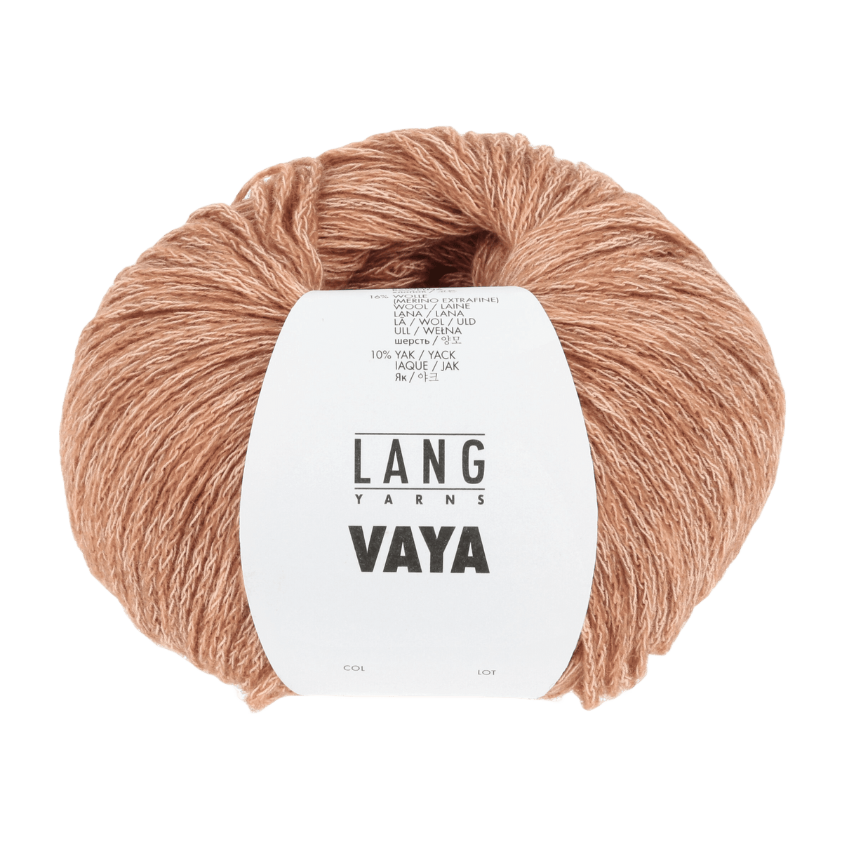 LANGYARNS Kit Knitting Pattern Small-Medium - 7 balls / apricot 1135.0027 Kalina Sweater Pattern Bundle in Vaya by LANGYARNS | Fatto a Mano 290-025