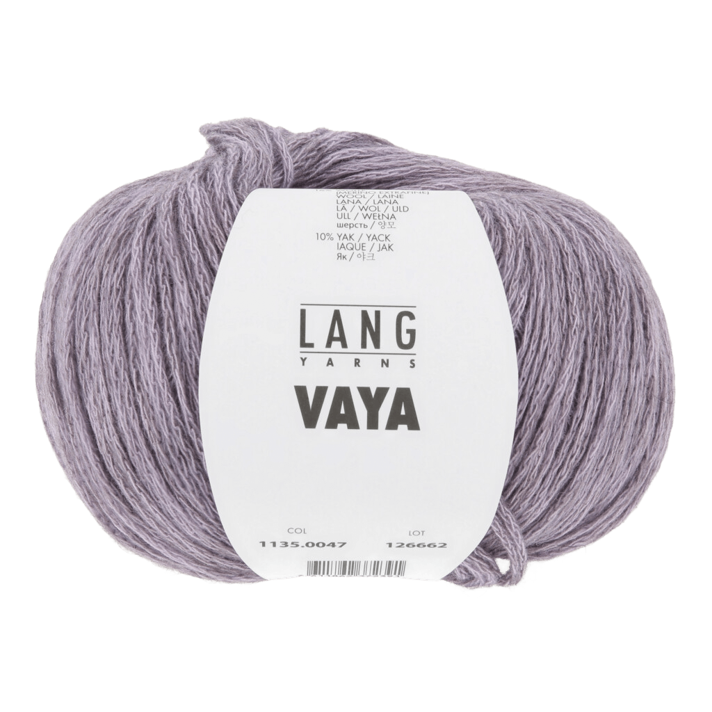 LANGYARNS Kit Knitting Pattern Small-Medium - 7 balls / lavender 1135.0047 Kalina Sweater Pattern Bundle in Vaya by LANGYARNS | Fatto a Mano 290-025