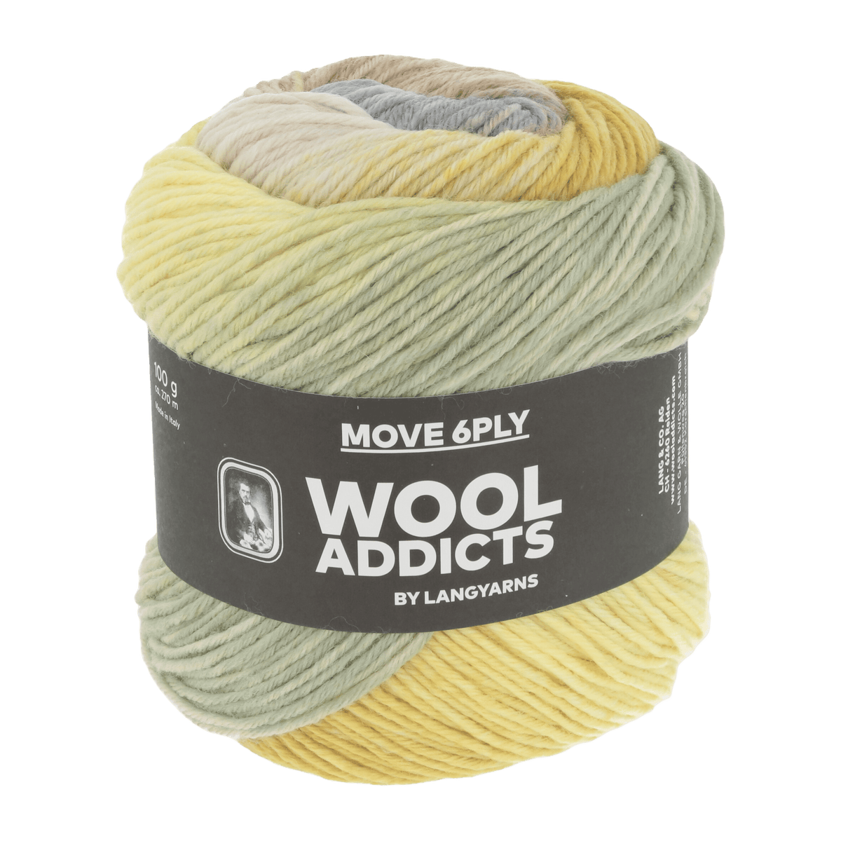 Lang Yarns Knitting Pattern Small-Medium - 7 balls / YELLOW/CAMEL/LIGHT BLUE 1146.0005 HOME PORT Sweater Pattern Bundle in Move 6 Ply by LANGYARNS | WOOLADDICTS #17-034