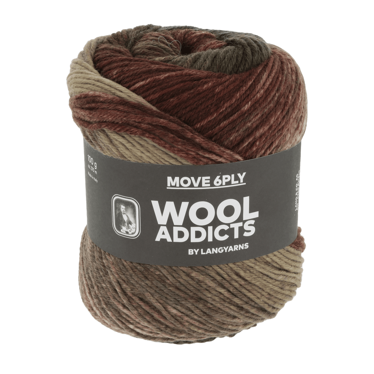 Lang Yarns Knitting Pattern Small-Medium - 7 balls / BROWN/CAMEL/CHESTNUT 1146.0006 HOME PORT Sweater Pattern Bundle in Move 6 Ply by LANGYARNS | WOOLADDICTS #17-034