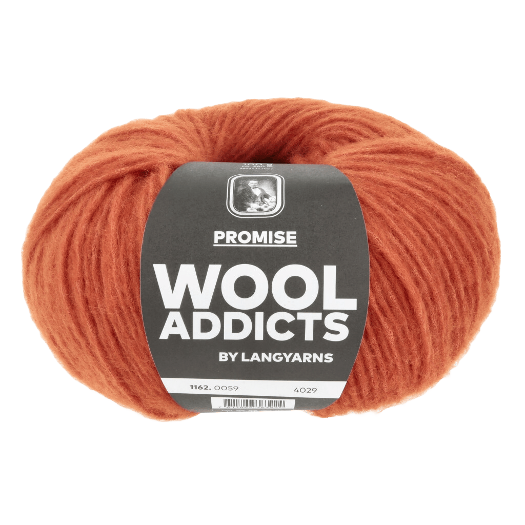 LANGYARNS Kit Knitting Pattern Large - X-Large | 6 balls / PUMPKIN 1162.0059 HIGH STREET Cardigan Pattern Bundle in Promise by LANGYARNS | WOOLADDICTS #17-011