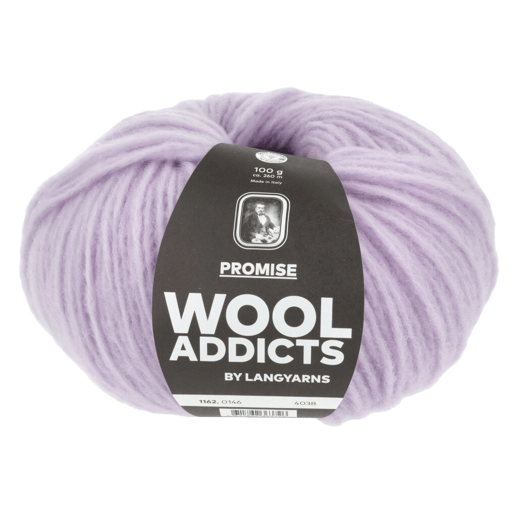 LANGYARNS Kit Knitting Pattern Small - Large | 4 balls / MAUVE 1162.0146 CONTINUUM Sweater Pattern Bundle in Promise by LANGYARNS | WOOLADDICTS #17-002