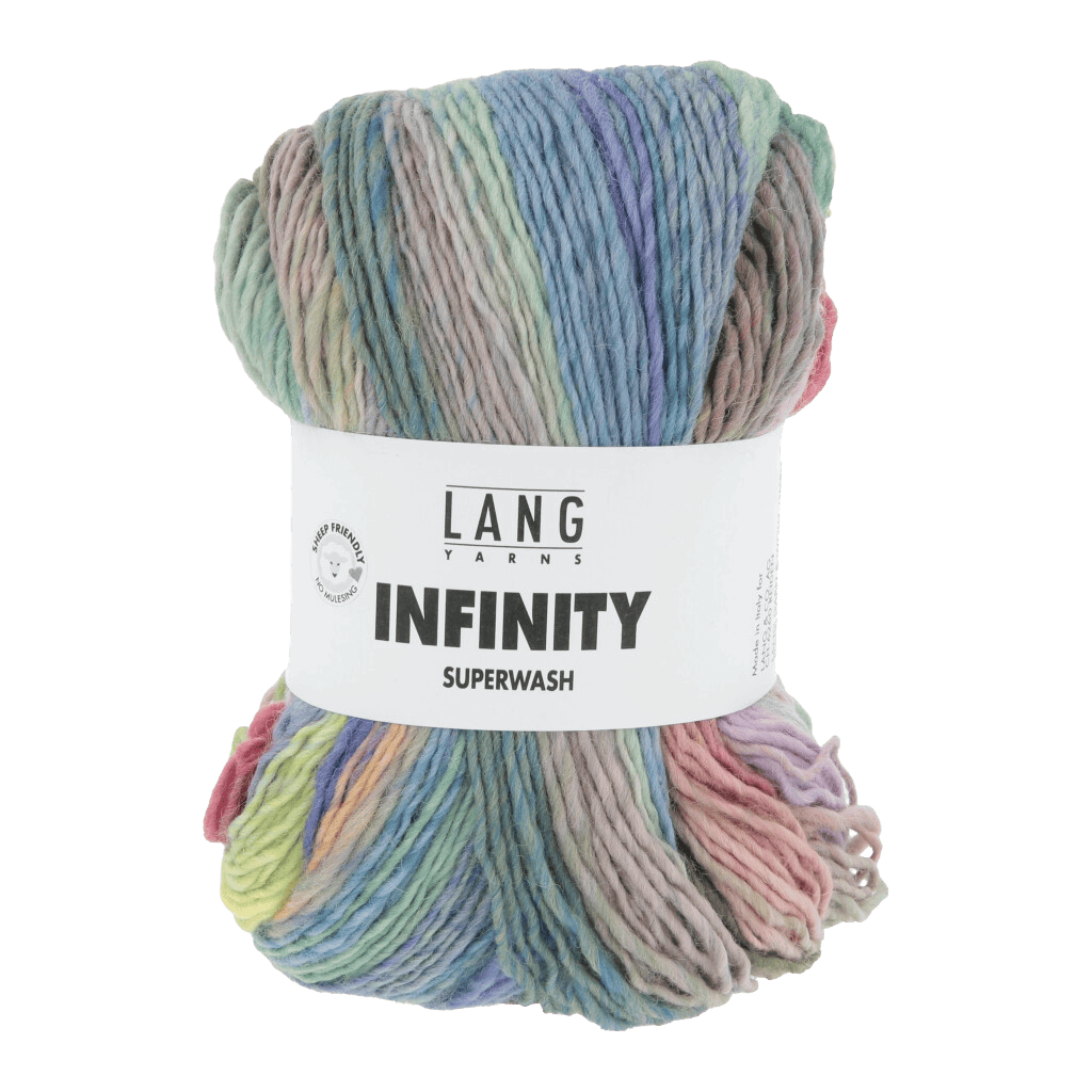 LANGYARNS Kit Knitting Pattern Large - X-Large | 6 balls / SOFT SUNRISE 1164.0006 ANTHEA Jacket Pattern Bundle in Infinity by LANGYARNS | Punto 85 - 029