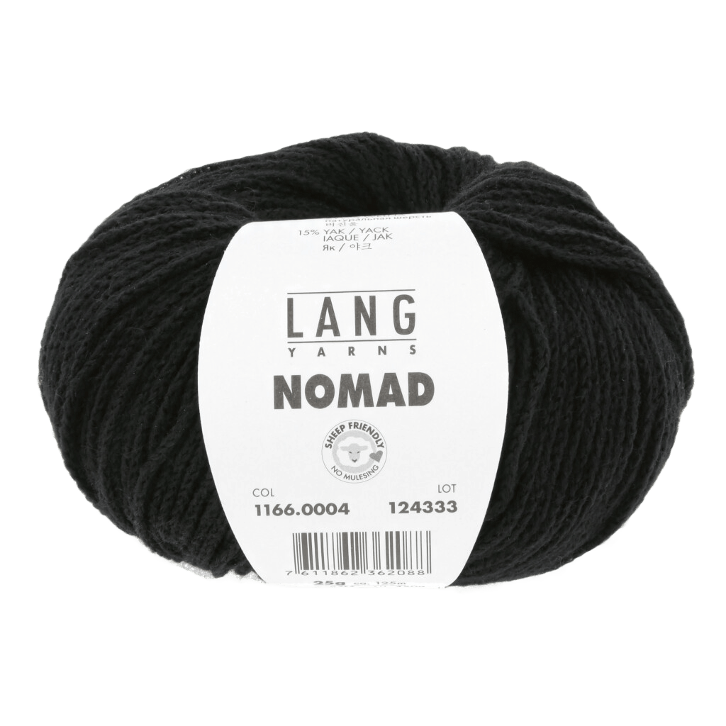 LANGYARNS Kit Knitting Pattern Small - 11 balls / black 1166.0004 Hilma Sweater Pattern Bundle in Nomad by LANGYARNS | Fatto a Mano 290-050