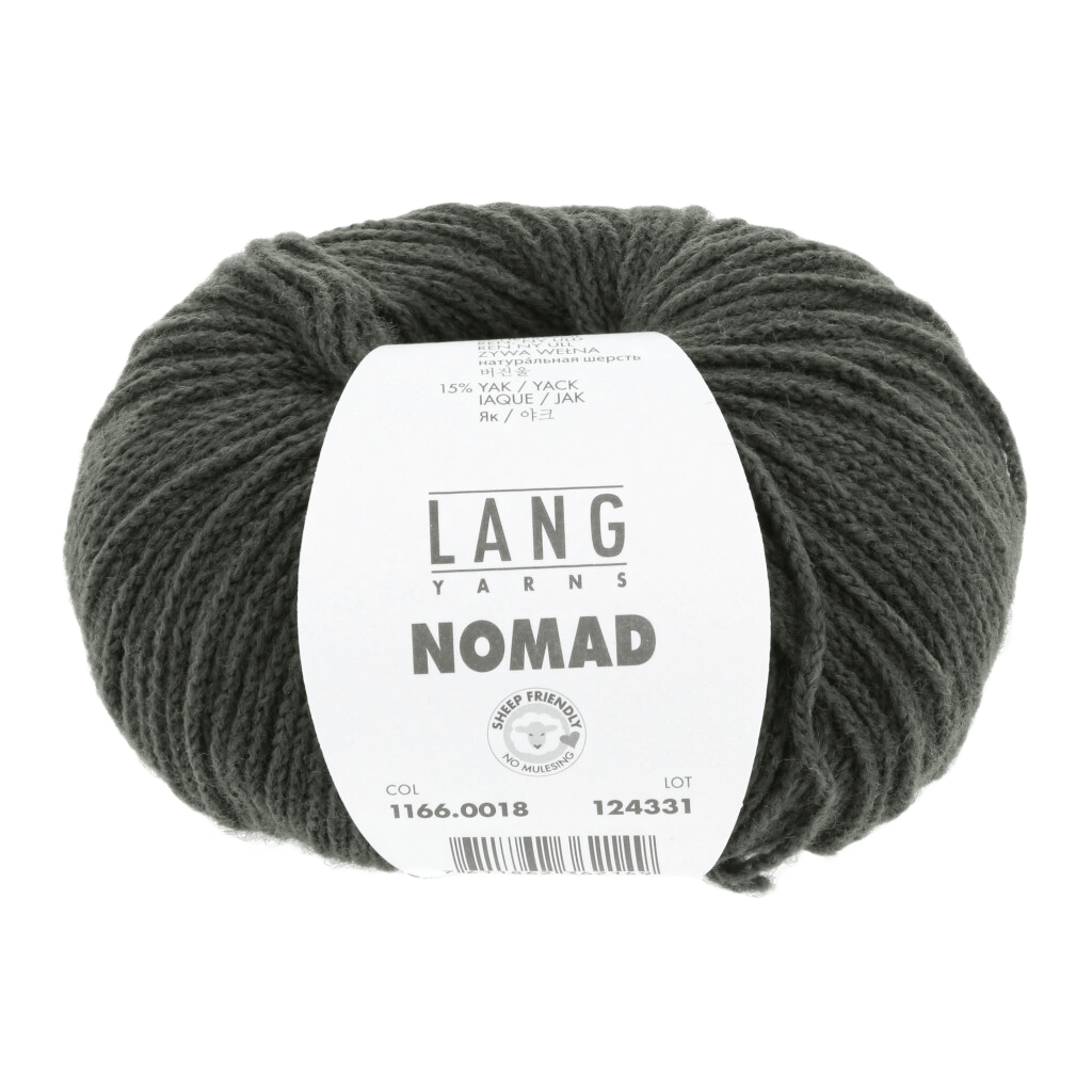 LANGYARNS Kit Knitting Pattern Small - 11 balls / dark green 1166.0018 Hilma Sweater Pattern Bundle in Nomad by LANGYARNS | Fatto a Mano 290-050