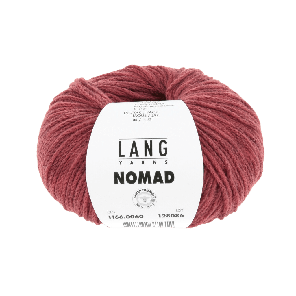 LANGYARNS Kit Knitting Pattern Large - X-Large | 13 balls / red 1166.0060 RAVEN Vest Pattern Bundle in Nomad by LANGYARNS | Fatto a Mano 286-061