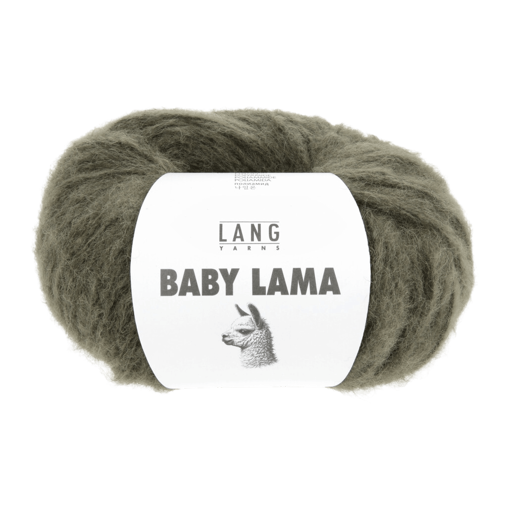 LANGYARNS Knitting Pattern L-XL - 9 balls / Grey - Green 1170.0008 QUENTIN Cardigan Top Down Pattern Bundle in Baby Lama by LANGYARNS | Punto 89 - 242