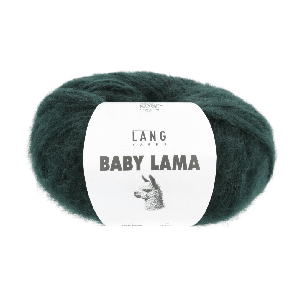 LANGYARNS Knitting Pattern L-XL - 10 balls / Petrol 1170.0088 RAMON Men's Sweater Top Down Pattern Bundle in Baby Lama by LANGYARNS | Punto 89 - 241