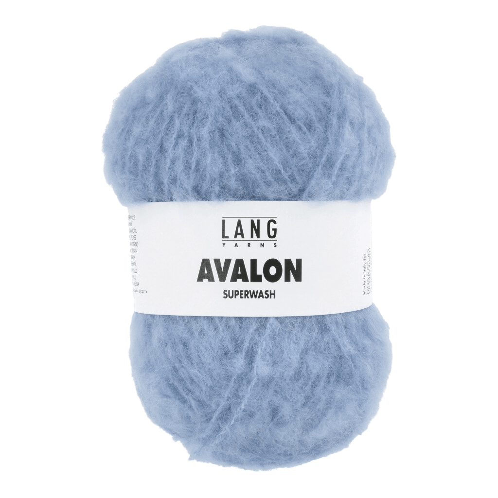 LANGYARNS Knitting Pattern Small-Medium - 4 balls / Baby Blue 1171.0020 JULIETTA Slipover Pattern Bundle in Avalon by LANGYARNS | Fatto a Mano 286-051