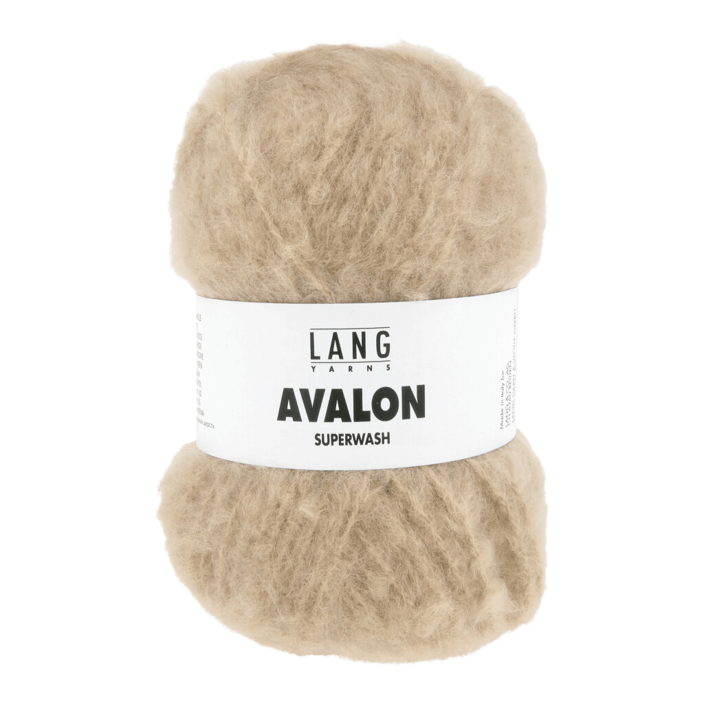 LANGYARNS Knitting Pattern L-XL - 6 balls / Camel 1171.0039 JACKY Sweater Pattern Bundle in Avalon by LANGYARNS | Fatto a Mano 286-018