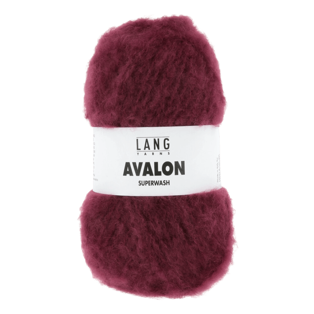 LANGYARNS Knitting Pattern Small-Medium - 4 balls / Wine Red 1171.0062 JULIETTA Slipover Pattern Bundle in Avalon by LANGYARNS | Fatto a Mano 286-051