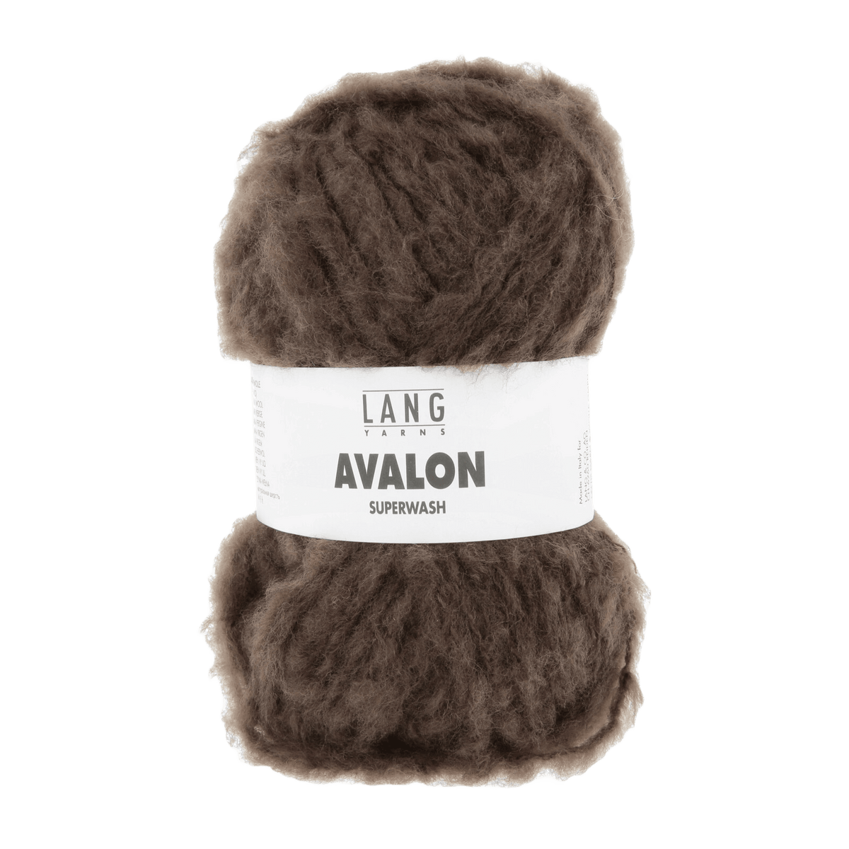 LANGYARNS Kit Knitting Pattern Small - Medium | 6 balls / brown 1171.0068 Naia Slipover Pattern Bundle in Avalon by LANGYARNS | Fatto a Mano 290-001