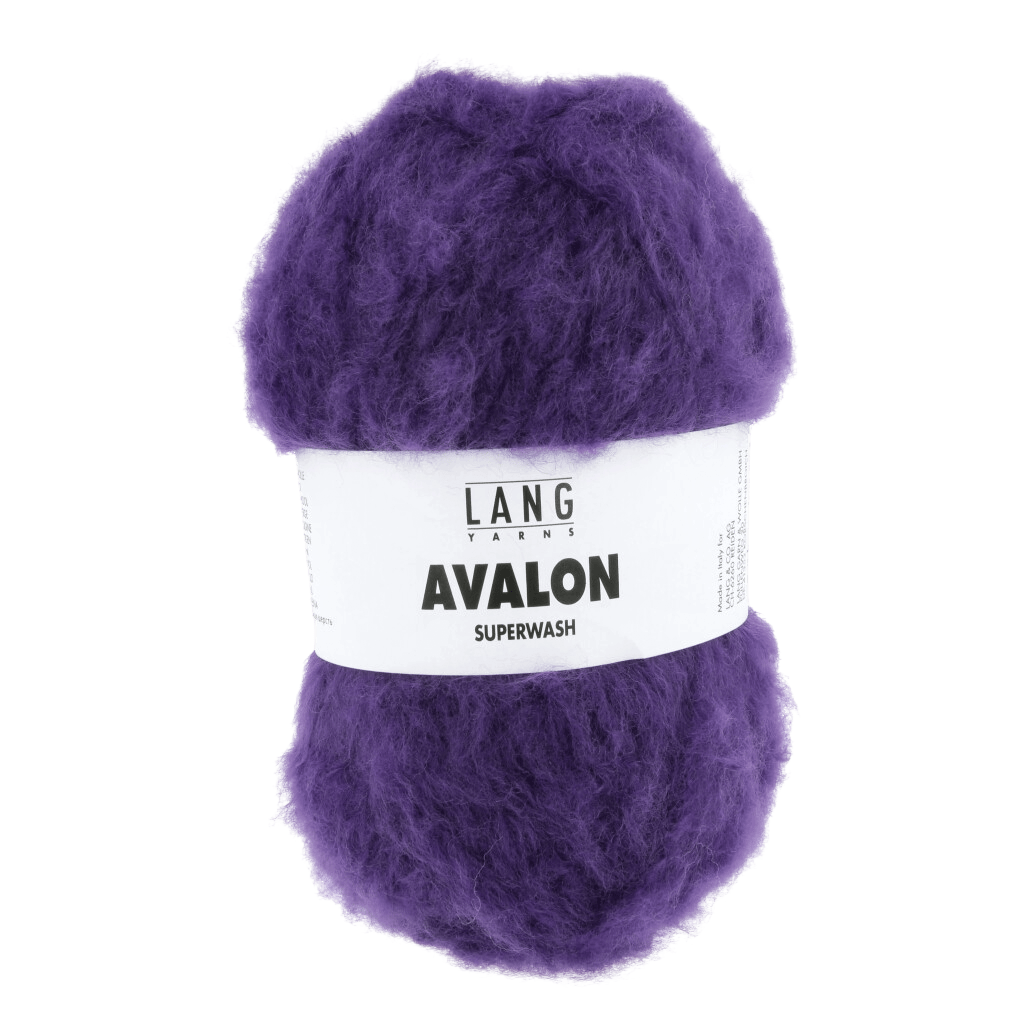 LANGYARNS Knitting Pattern To fit a medium sized head - 1 ball / Royal Purple 1171.0090 VERITY Unisex Hat Pattern Bundle in Avalon by LANGYARNS | Fatto a Mano 286-044