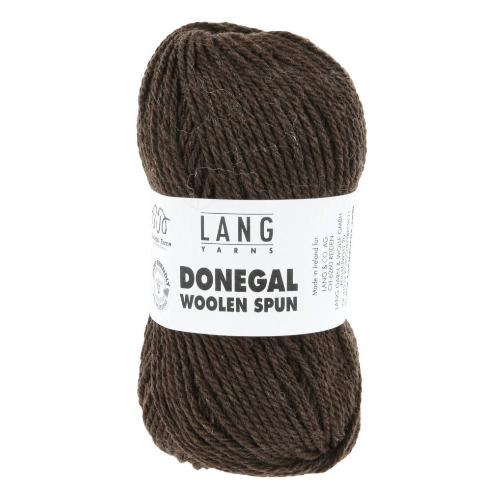 LANGYARNS Yarn Dark Brown LANGYARNS | Donegal Woolen Spun | Worsted / Aran | 1172
