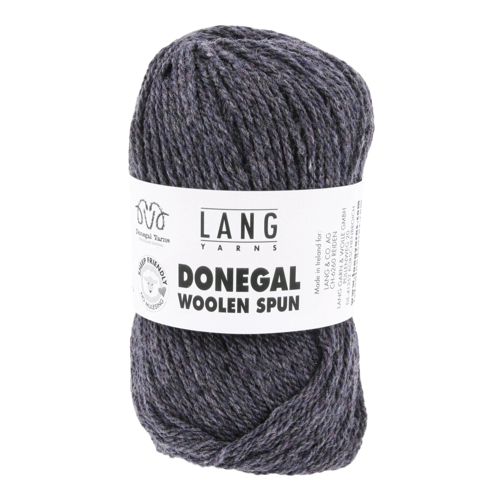 LANGYARNS Kits Knitting Pattern Small | 12 balls / galaxy 1172.0190 KAEL Cardigan Pattern Kit in DONEGAL WOOLEN SPUN by LANGYARNS | Punto 87-267