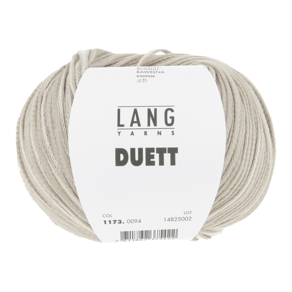 LANGYARNS Kits Knitting Pattern Small - Medium | 9 balls / offwhite/light brown 1173.0094 ROBIN Vest Pattern Kit in DUETT by LANGYARNS | Fatto a Mano 288-026