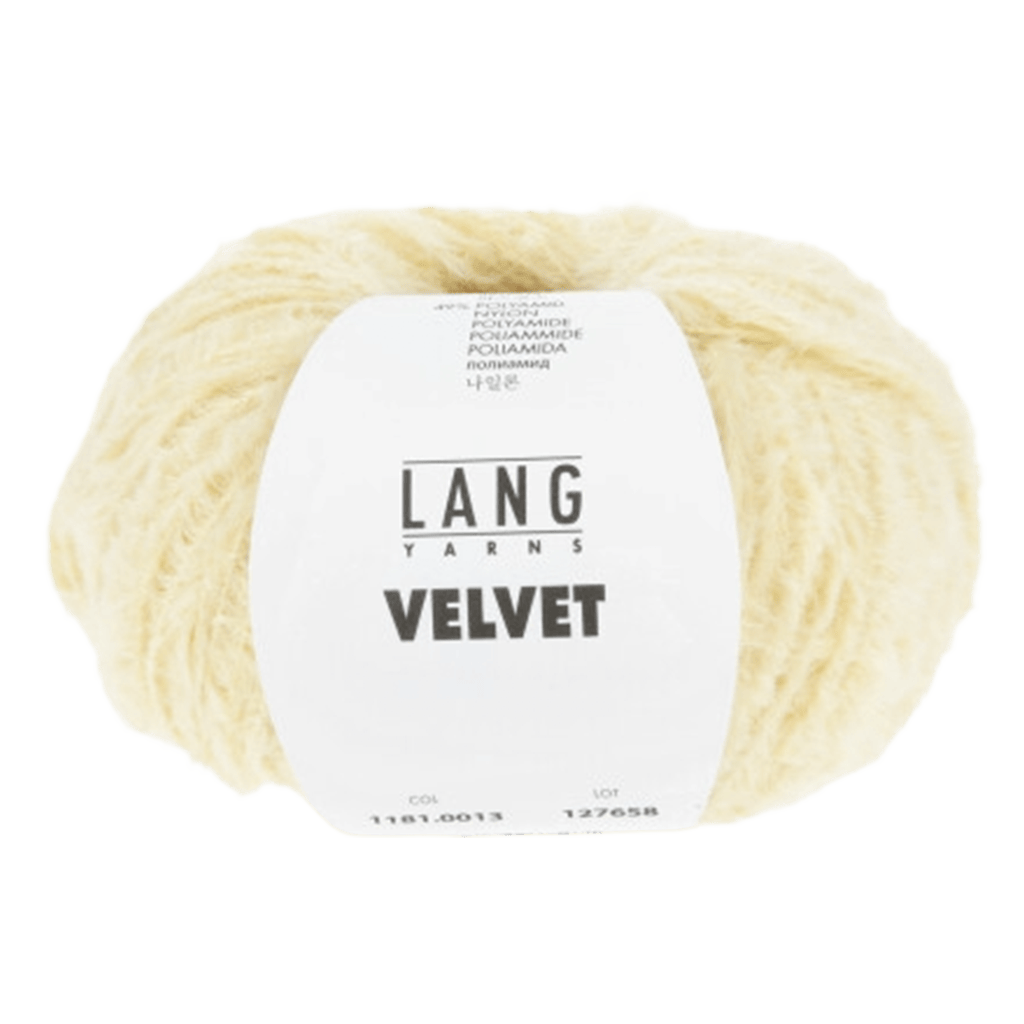 LANGYARNS Kit Knitting Pattern Small-Medium - 11 balls / light yellow 1181.0013 Xara Coat Pattern Bundle in Velvet by LANGYARNS | Fatto a Mano 290-070