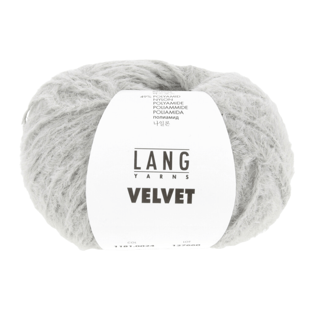 LANGYARNS Kit Knitting Pattern Small-Medium - 11 balls / grey 1181.0024 Xara Coat Pattern Bundle in Velvet by LANGYARNS | Fatto a Mano 290-070