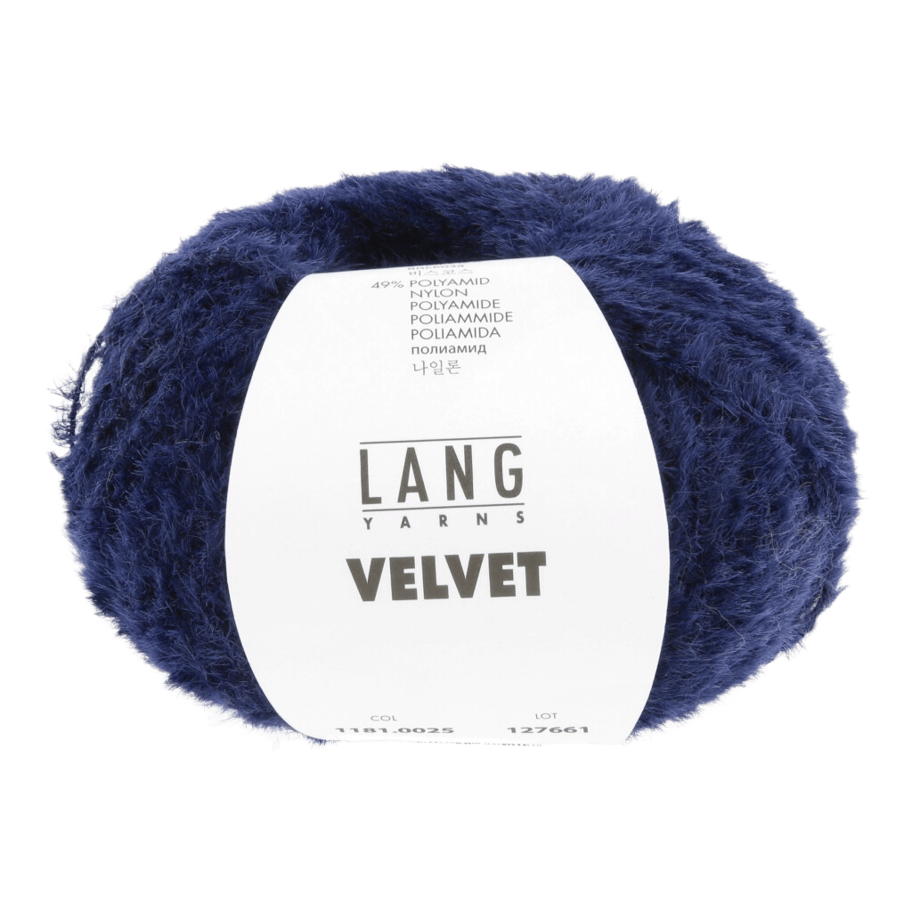 LANGYARNS Kit Knitting Pattern Small-Medium - 11 balls / navy 1181.0025 Xara Coat Pattern Bundle in Velvet by LANGYARNS | Fatto a Mano 290-070