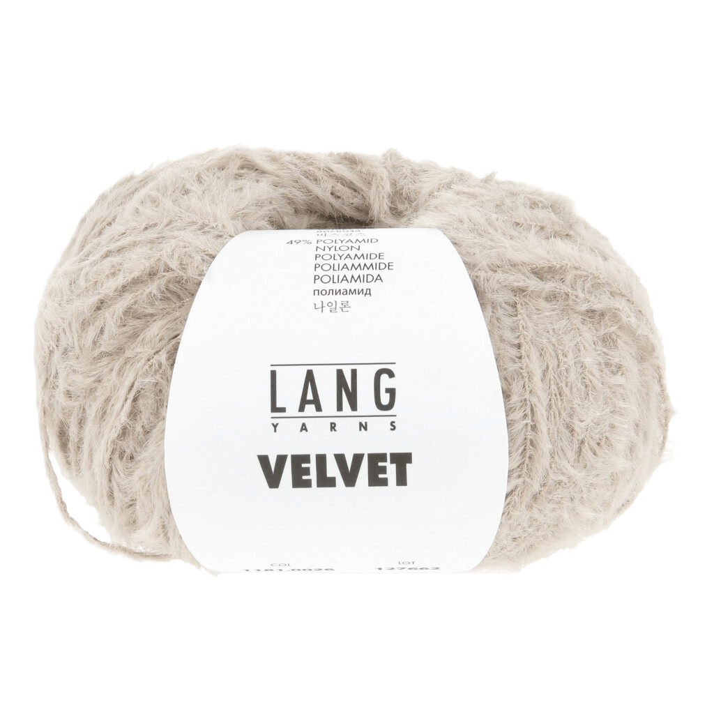 LANGYARNS Kit Knitting Pattern Small-Medium - 11 balls / beige 1181.0026 Xara Coat Pattern Bundle in Velvet by LANGYARNS | Fatto a Mano 290-070