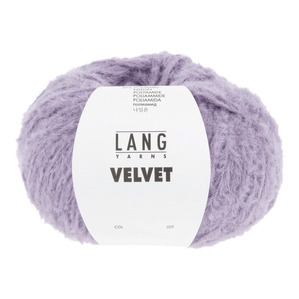 LANGYARNS Kit Knitting Pattern Small-Medium - 11 balls / lavender 1181.0047 Xara Coat Pattern Bundle in Velvet by LANGYARNS | Fatto a Mano 290-070