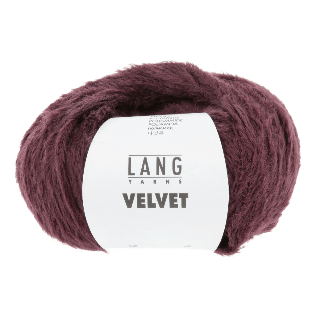 LANGYARNS Kit Knitting Pattern Small-Medium - 11 balls / burgundy 1181.0062 Xara Coat Pattern Bundle in Velvet by LANGYARNS | Fatto a Mano 290-070