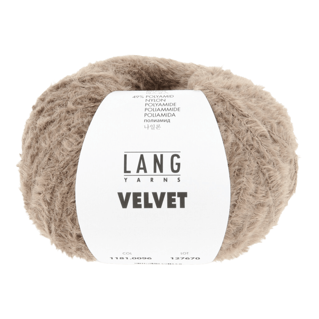 LANGYARNS Kit Knitting Pattern Small-Medium - 11 balls / light brown 1181.0096 Xara Coat Pattern Bundle in Velvet by LANGYARNS | Fatto a Mano 290-070