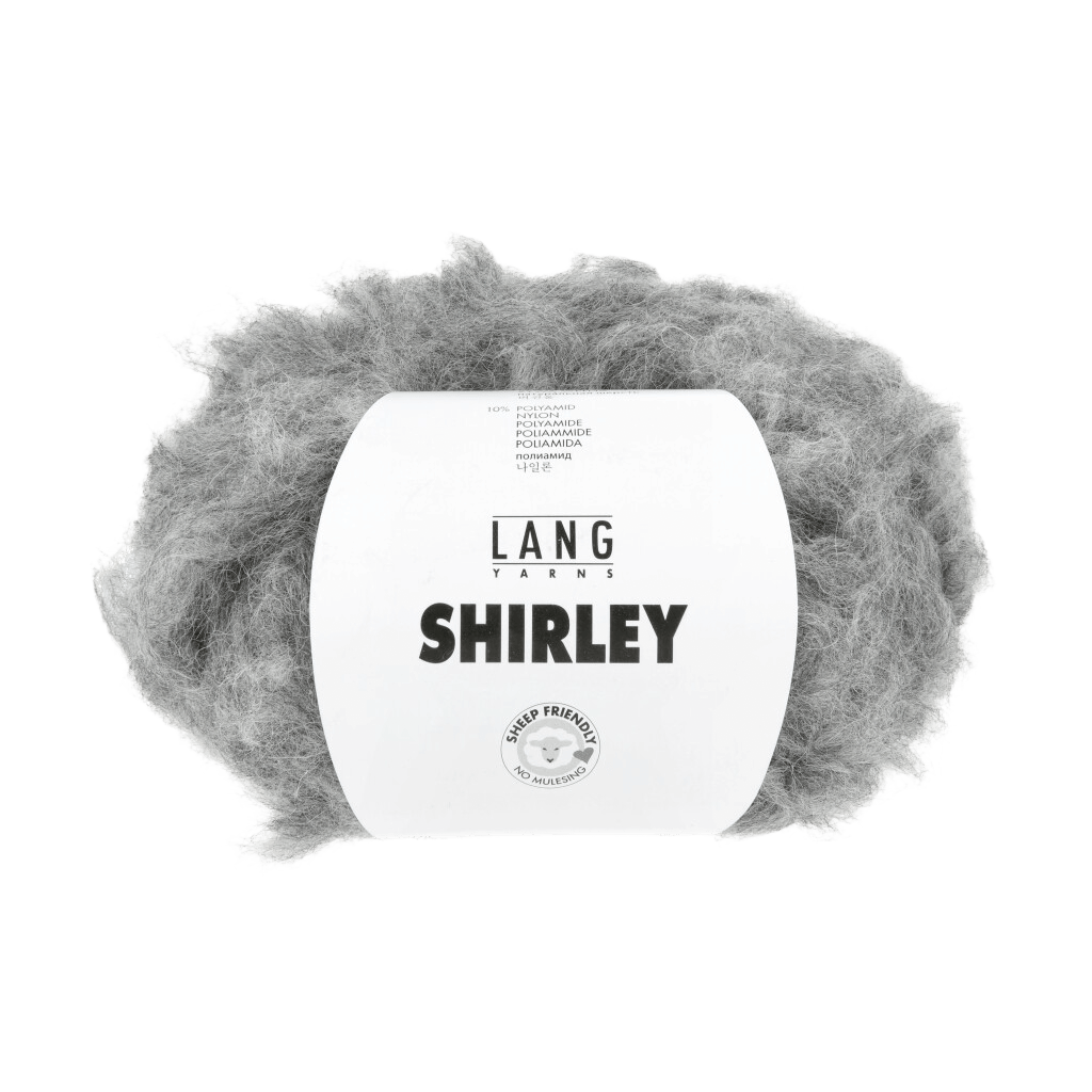 LANGYARNS Kit Knitting Pattern Small - Medium | 9 balls / grey 1188.0024 Rana Jacket Pattern Bundle in Shirley by LANGYARNS | Fatto a Mano 290-016