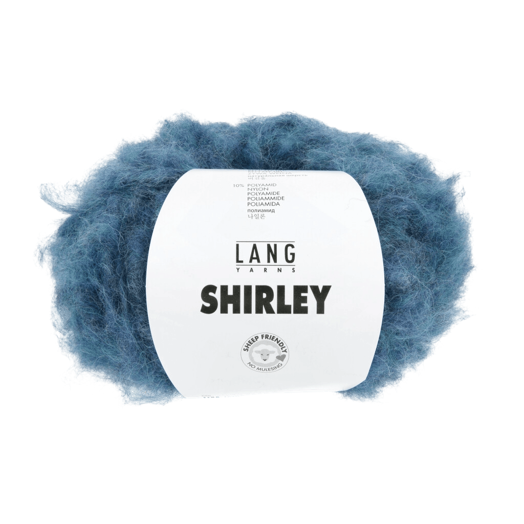 LANGYARNS Kit Knitting Pattern Small - Medium | 9 balls / petrol 1188.0088 Rana Jacket Pattern Bundle in Shirley by LANGYARNS | Fatto a Mano 290-016