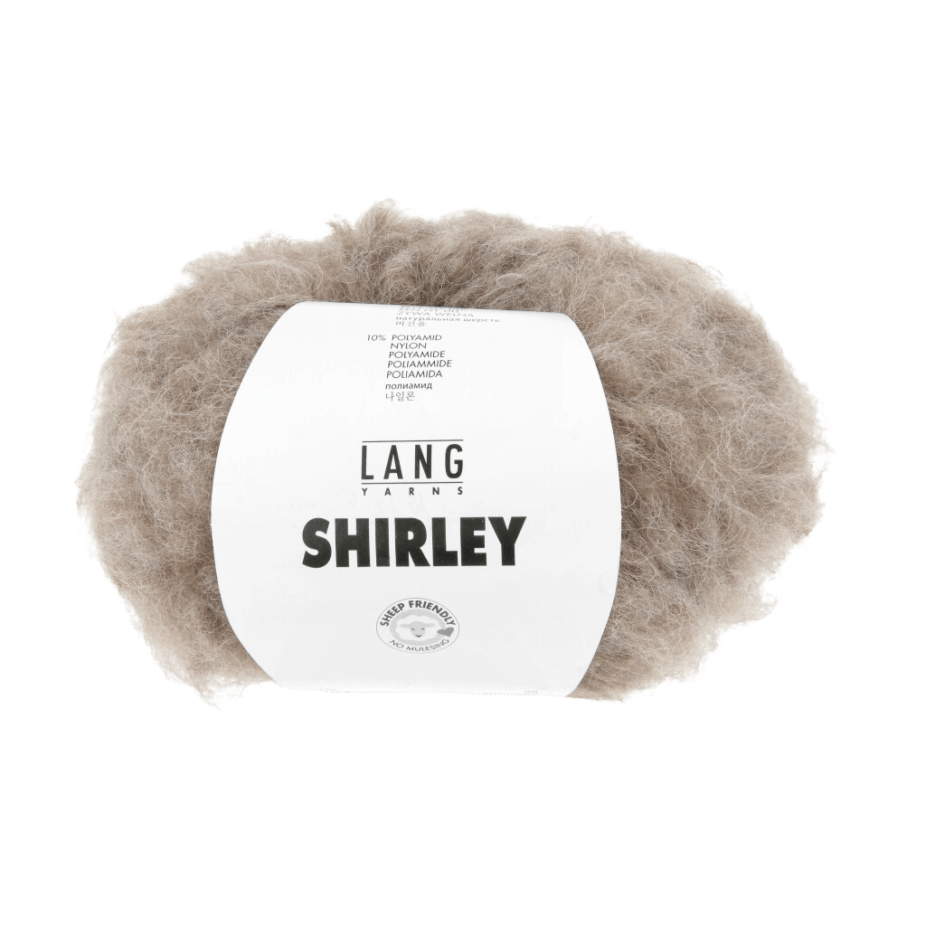 LANGYARNS Kit Knitting Pattern Small - Medium | 9 balls / light brown 1188.0096 Rana Jacket Pattern Bundle in Shirley by LANGYARNS | Fatto a Mano 290-016