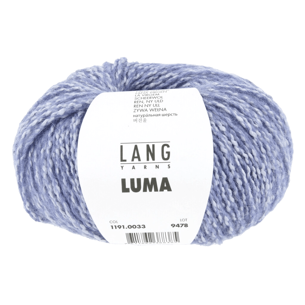 LANGYARNS Kit Knitting Pattern Small | 9 balls / light jeans 1191.0033 Hela Jacket Pattern Bundle in Luma by LANGYARNS | Fatto a Mano 290-010