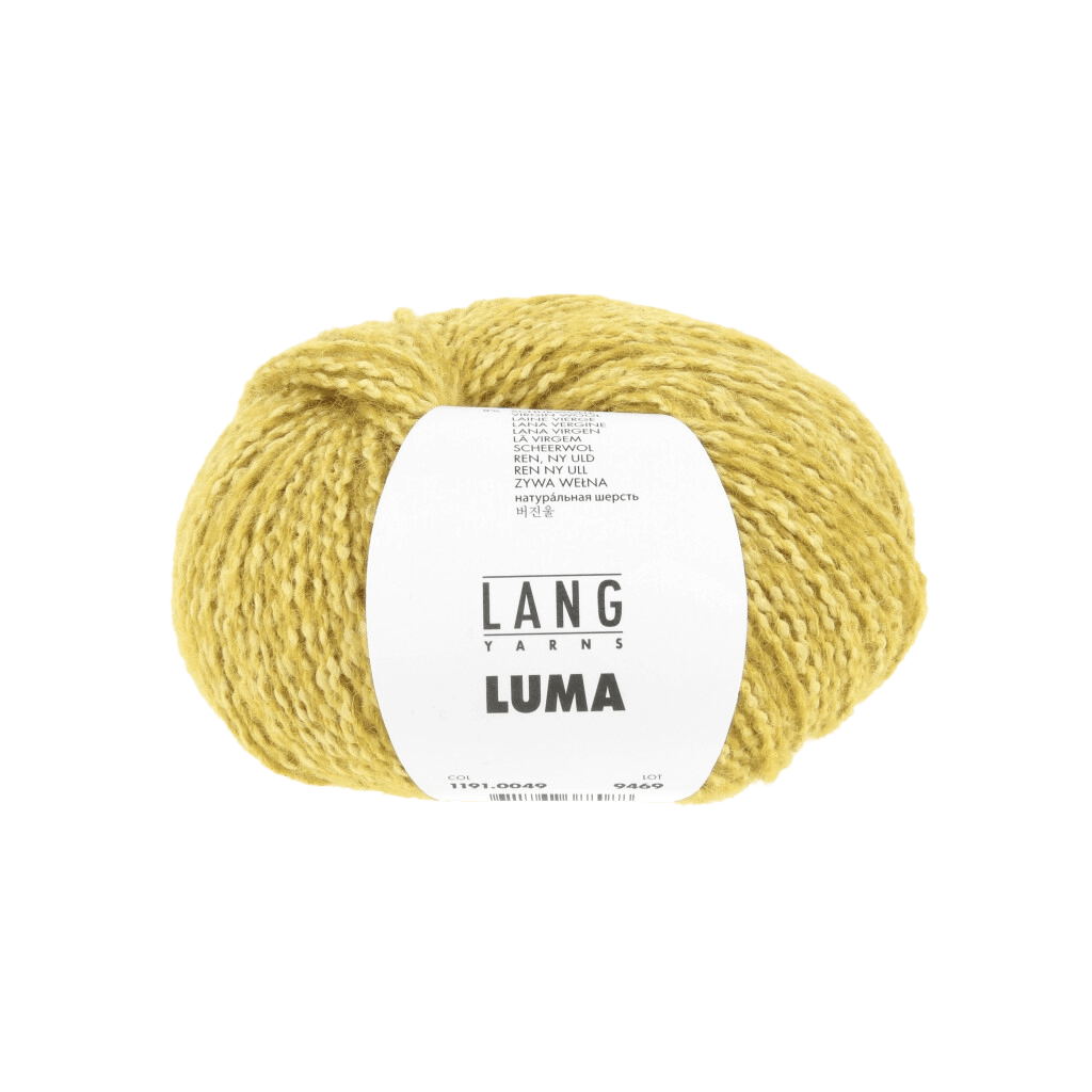 LANGYARNS Kit Knitting Pattern Small | 9 balls / golden yellow 1191.0049 Hela Jacket Pattern Bundle in Luma by LANGYARNS | Fatto a Mano 290-010