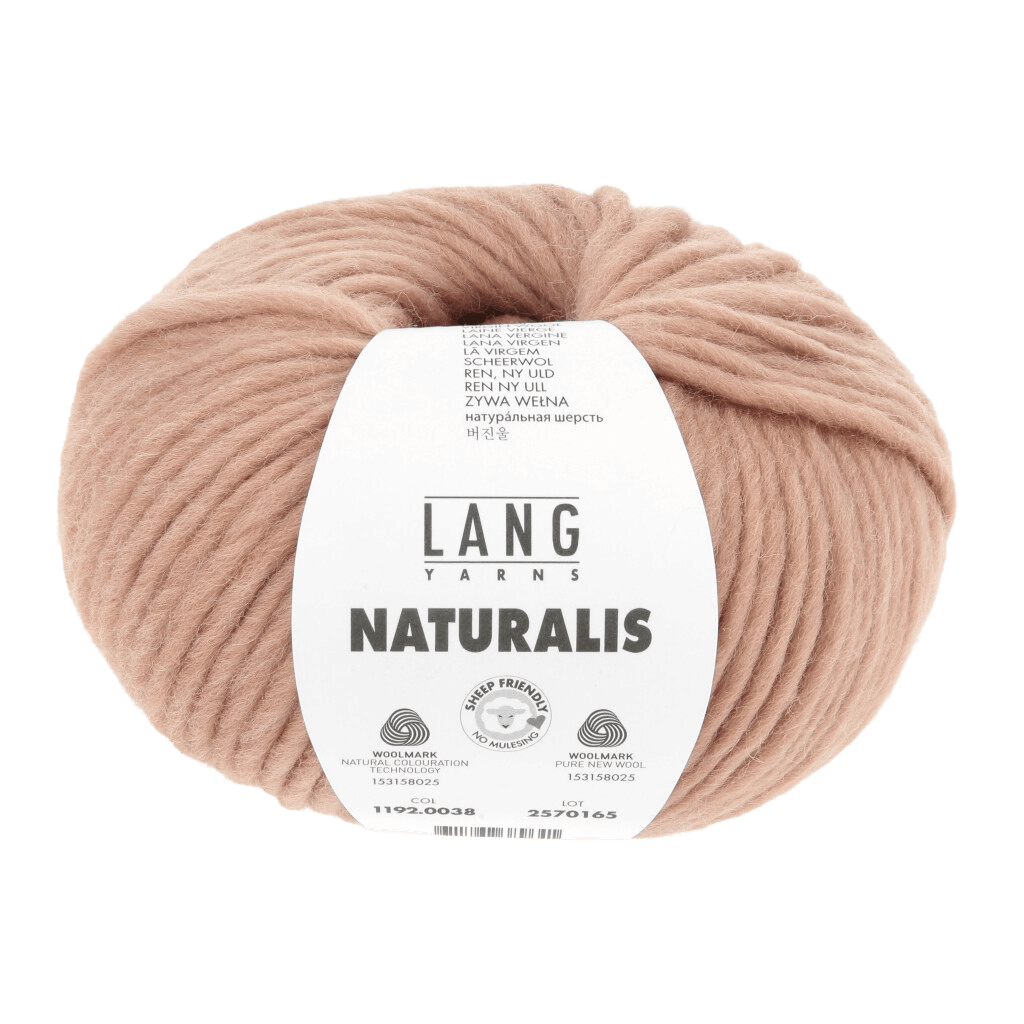 Lang Yarns Knitting Pattern XS - 14 balls / hazelnut 1192.0038 NANCY Sweater Pattern Bundle in Naturalis by LANGYARNS | Punto 97-001