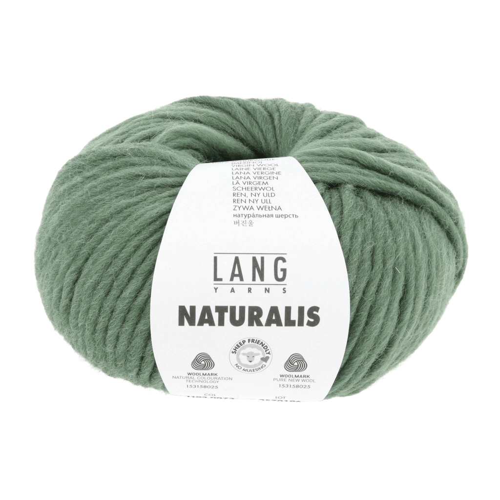 Lang Yarns Knitting Pattern XS - 14 balls / emerald 1192.0073 NANCY Sweater Pattern Bundle in Naturalis by LANGYARNS | Punto 97-001