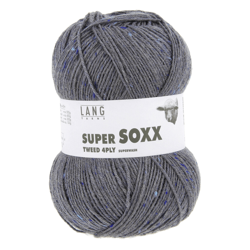 LANGYARNS Yarn Dark Grey LANGYARNS | Super Soxx Tweed | 4 Ply | 1201