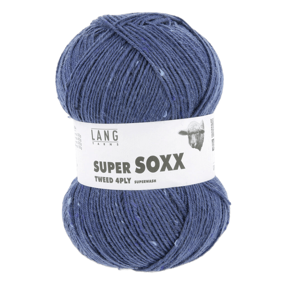 LANGYARNS Yarn Dark Jeans LANGYARNS | Super Soxx Tweed | 4 Ply | 1201