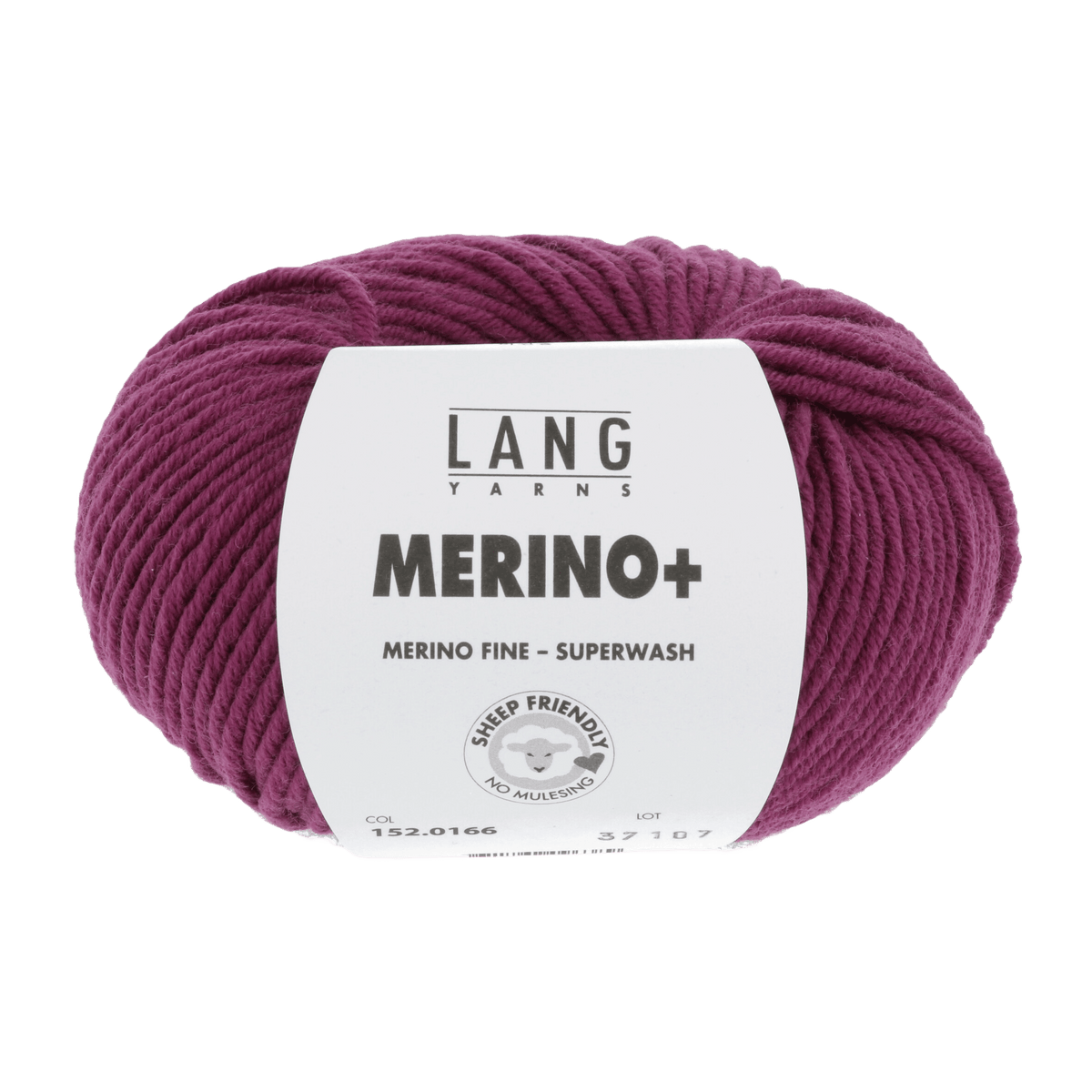 Lang Yarns Knitting Pattern Small - 18 balls / fuchsia 152.0166 Cardigan Pattern Bundle in Merinoplus by LANGYARNS | Punto 55-012
