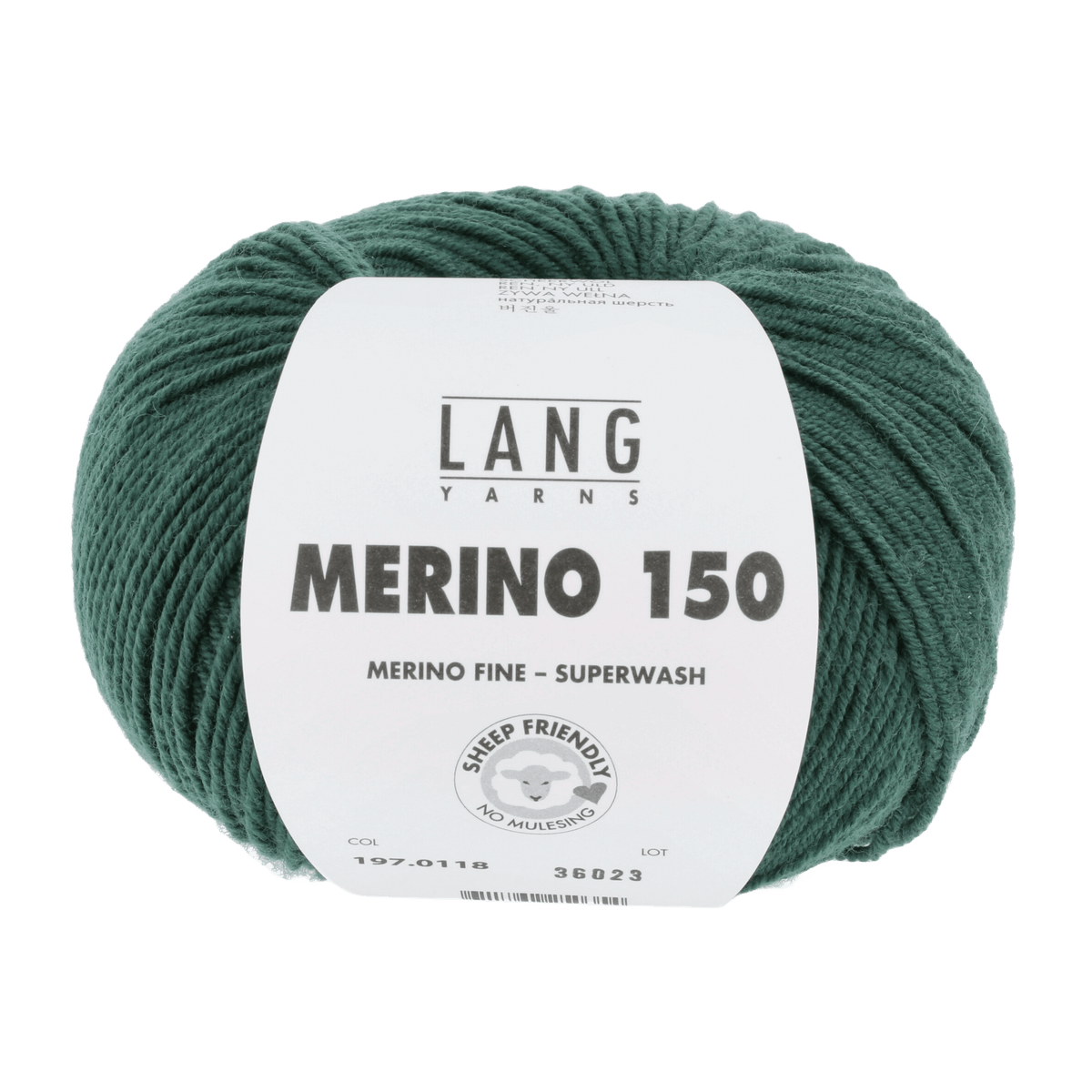 Lang Yarns Knitting Pattern 74 - 1 balls / dark green 197.0118 YUNIS Bootes Pattern Bundle in Merino 150 by LANGYARNS | Punto 99-007