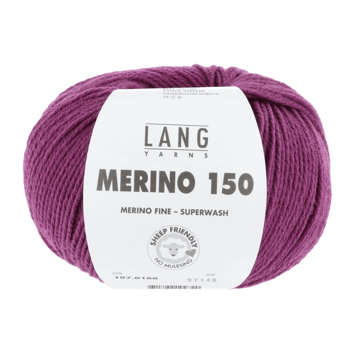 Lang Yarns Knitting Pattern 74 - 1 balls / berry 197.0166 YUNIS Bootes Pattern Bundle in Merino 150 by LANGYARNS | Punto 99-007