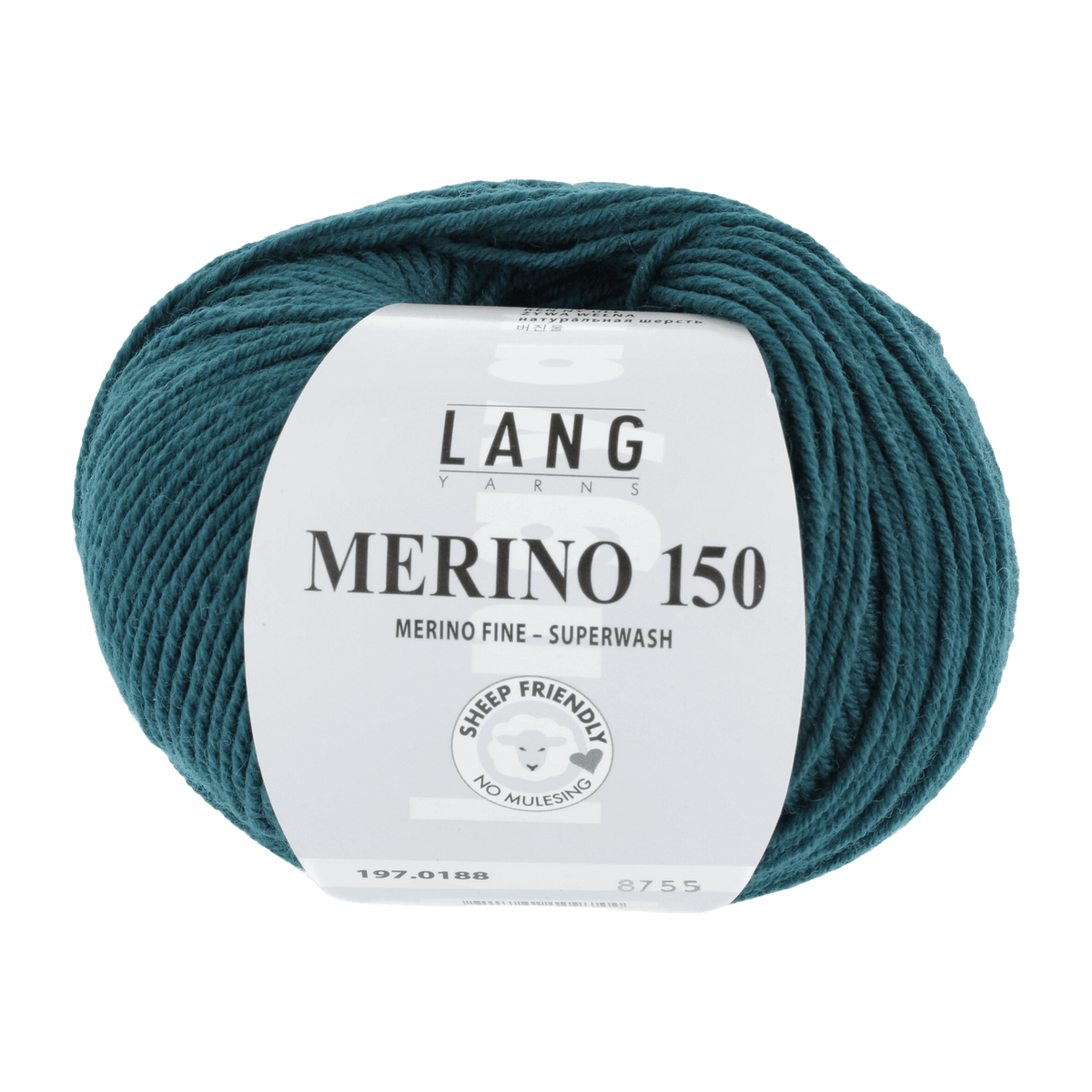Lang Yarns Knitting Pattern 74 - 1 balls / dark petrol 197.0188 YUNIS Bootes Pattern Bundle in Merino 150 by LANGYARNS | Punto 99-007