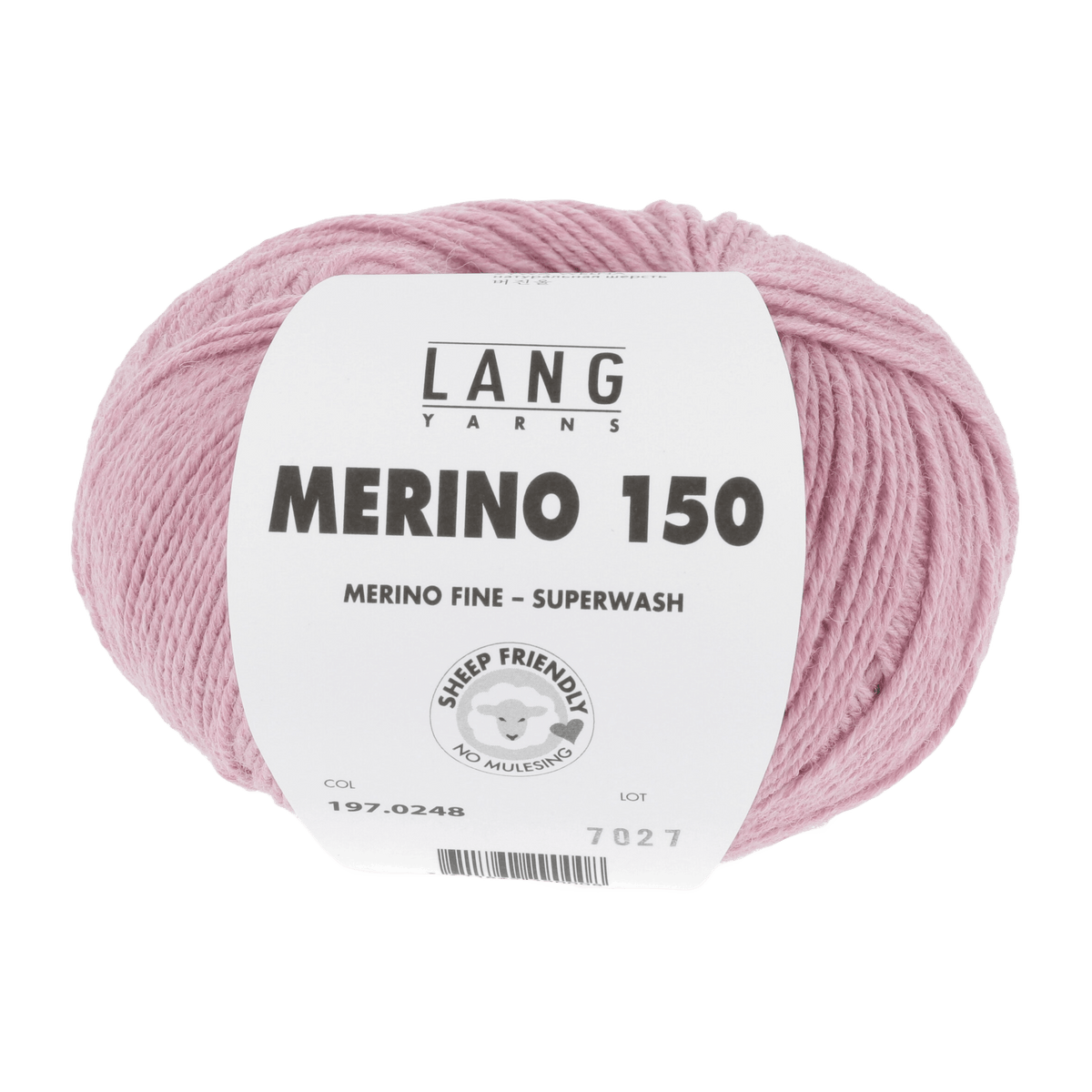 Lang Yarns Knitting Pattern 74 - 1 balls / rose mélange 197.0248 YUNIS Bootes Pattern Bundle in Merino 150 by LANGYARNS | Punto 99-007