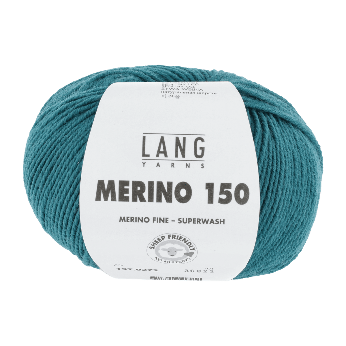 Lang Yarns Knitting Pattern 74 - 1 balls / petrol 197.0272 YUNIS Bootes Pattern Bundle in Merino 150 by LANGYARNS | Punto 99-007