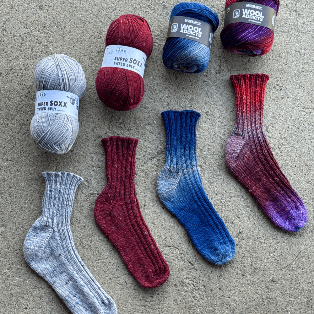 LANGYARNS digital pattern Nova-Scotia | 6-Ply | Digital Sock Knitting Pattern