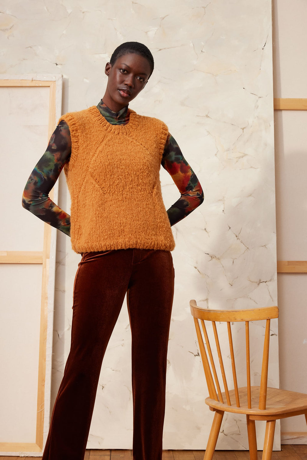 LANGYARNS Kit Knitting Pattern Naia Slipover Pattern Bundle in Avalon by LANGYARNS | Fatto a Mano 290-001