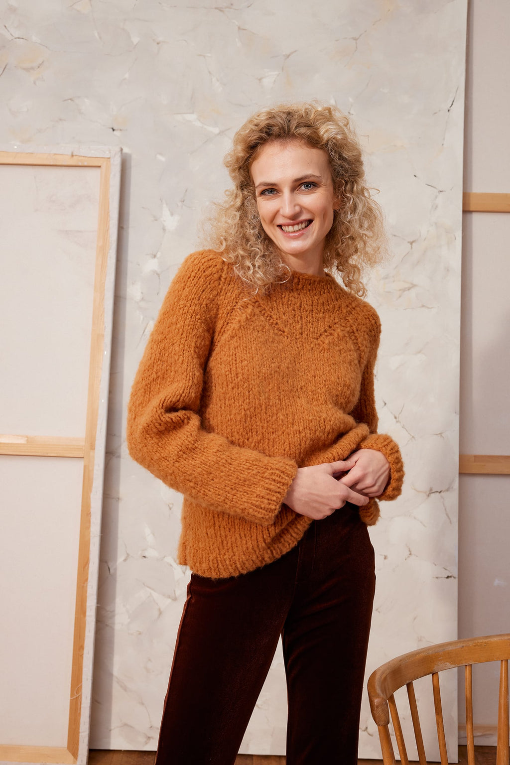 LANGYARNS Kit Knitting Pattern Elara Sweater Pattern Bundle in Avalon by LANGYARNS | Fatto a Mano 290-002
