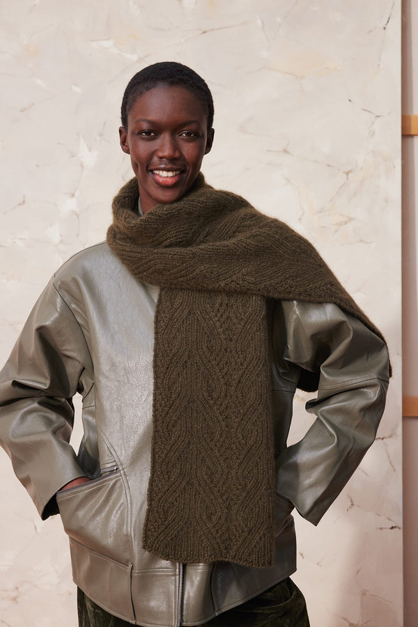 QUINARA Scarf Pattern Kit in CASHMERE LIGHT by LANGYARNS | Fatto a Mano 290-017