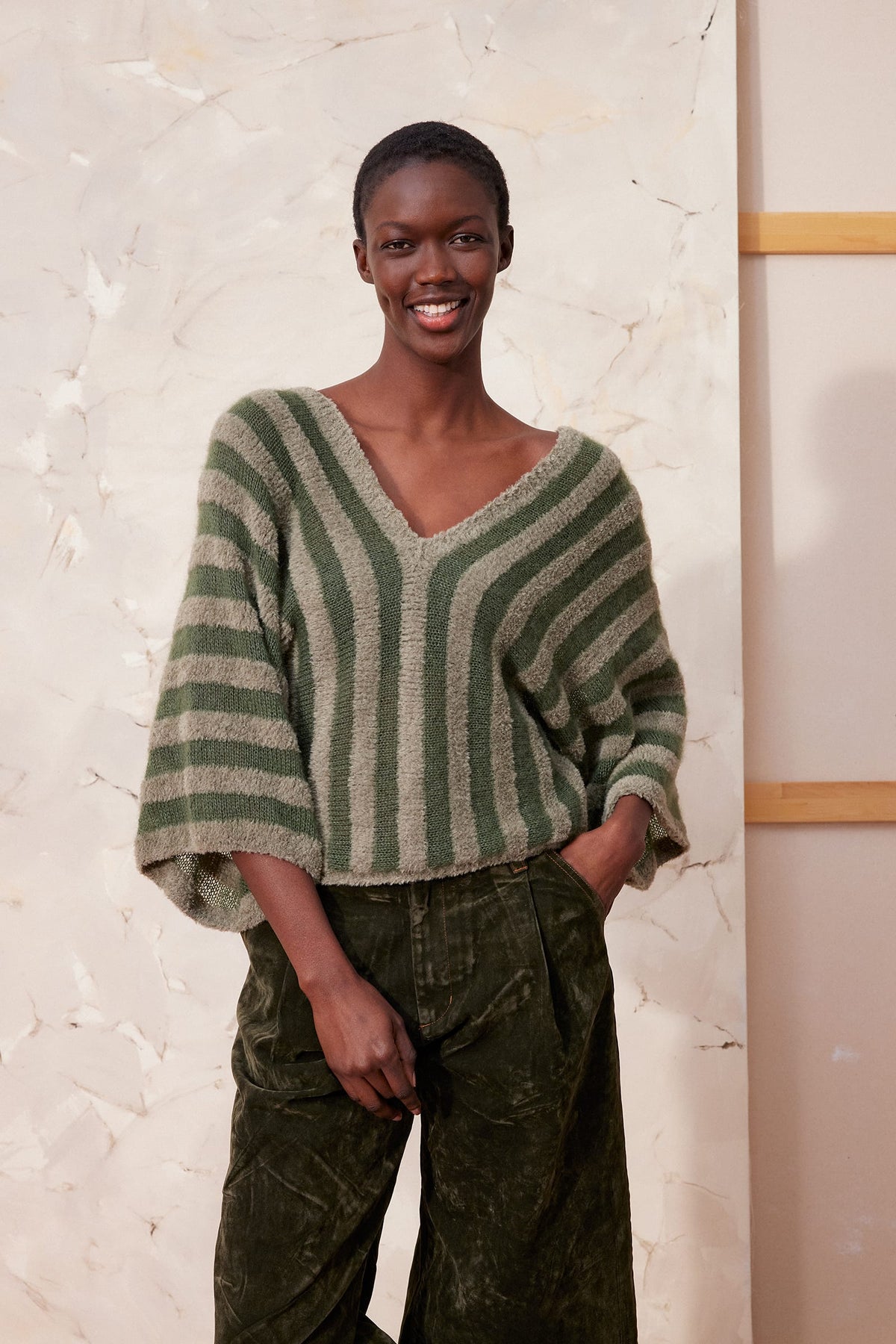 LANGYARNS Kit Knitting Pattern Zada Sweater Pattern Bundle in Velvet/Lace by LANGYARNS | Fatto a Mano 290-019