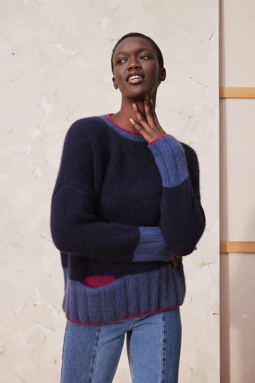 LANGYARNS Kit Knitting Pattern Yalena Sweater Pattern Bundle in Cashmere Light by LANGYARNS | Fatto a Mano 290-021