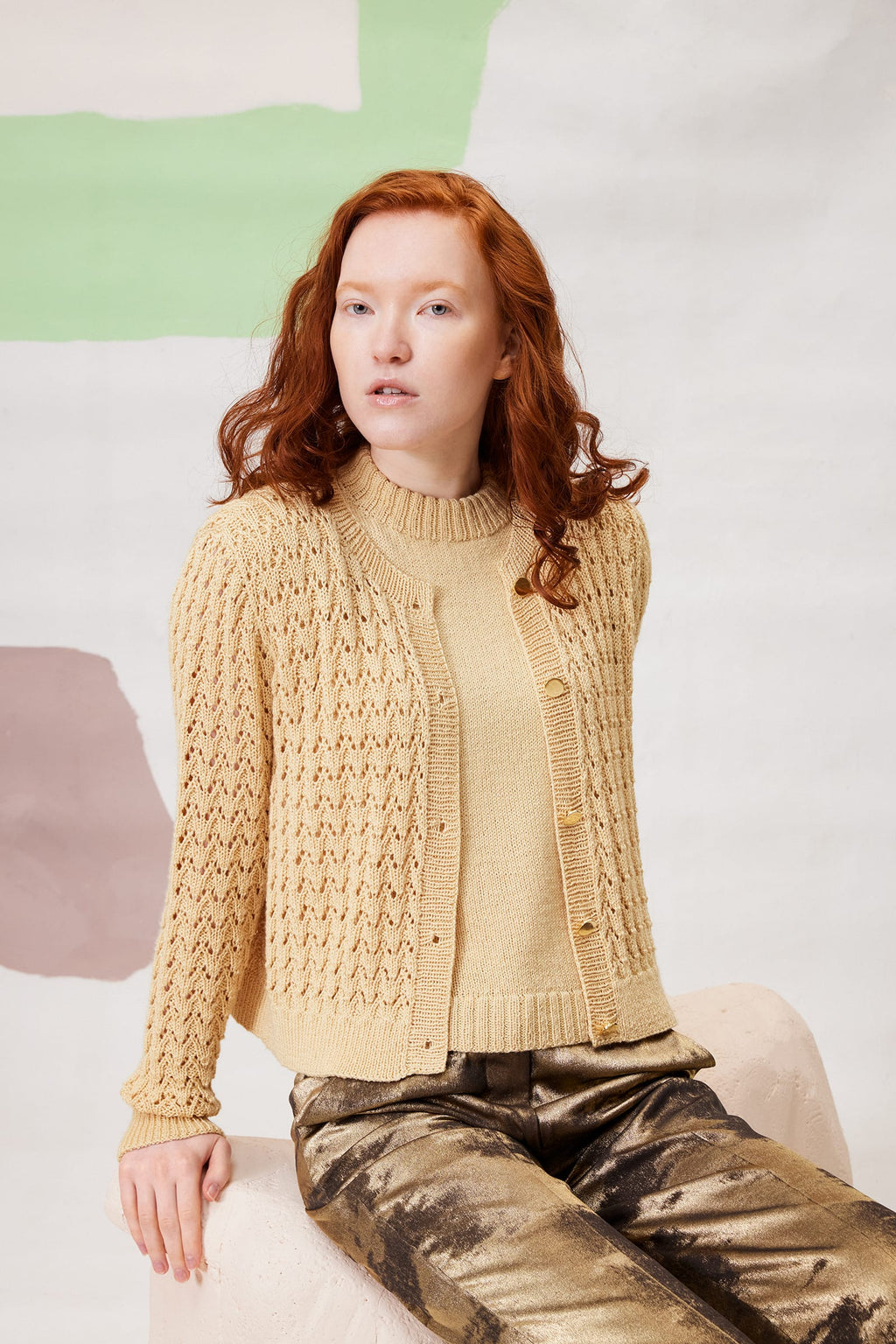 LANGYARNS Kit Knitting Pattern Anuk Jacket Pattern Bundle in Classic Silk by LANGYARNS | Fatto a Mano 290-023