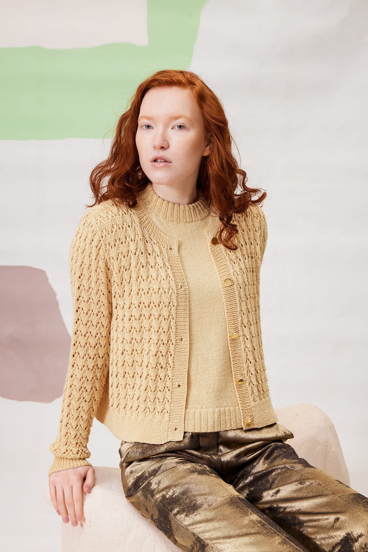 LANGYARNS Kit Knitting Pattern Anuk Jacket Pattern Bundle in Classic Silk by LANGYARNS | Fatto a Mano 290-023